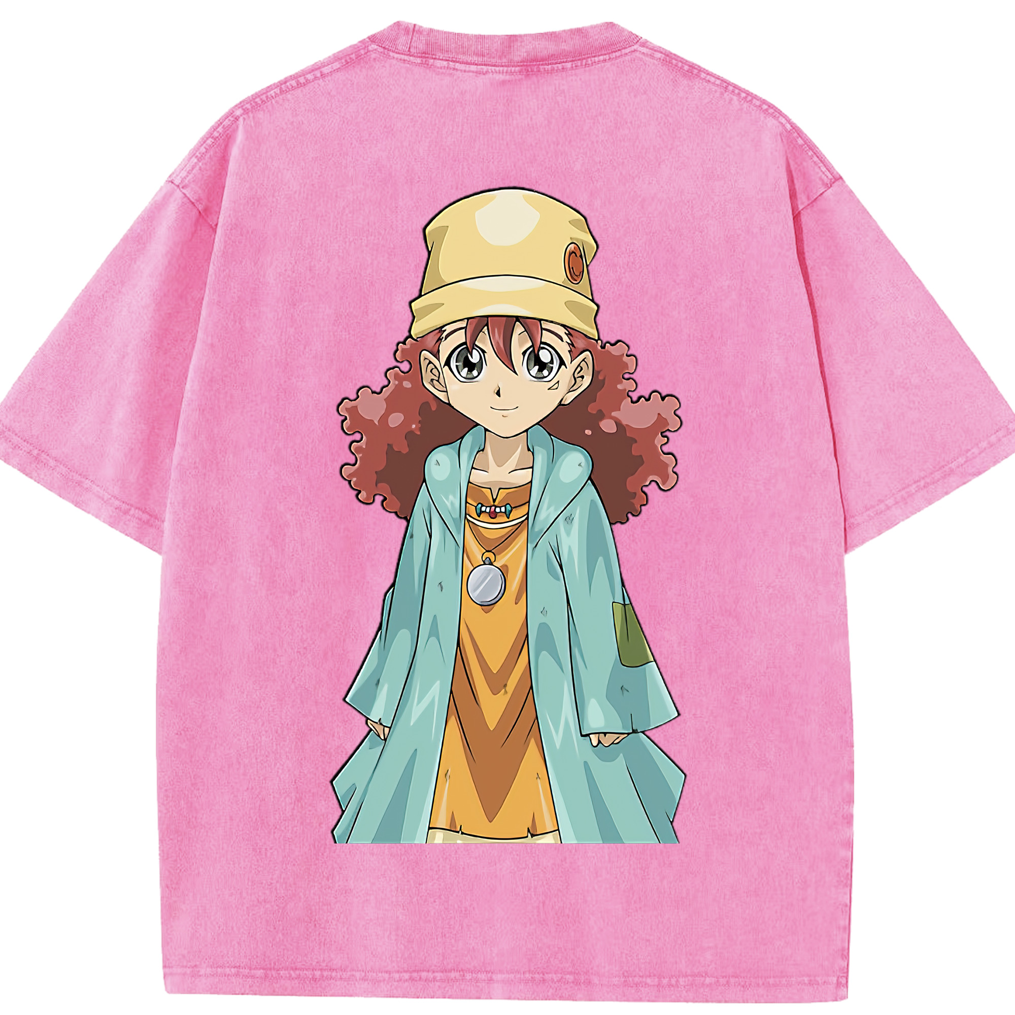 （画像用） 遊☆戯☆王 Yu-Gi-Oh! 綿100% ヴィンテージ風 半袖Tシャツ（背面プリント）